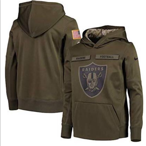 raiders salute to service hoodie
